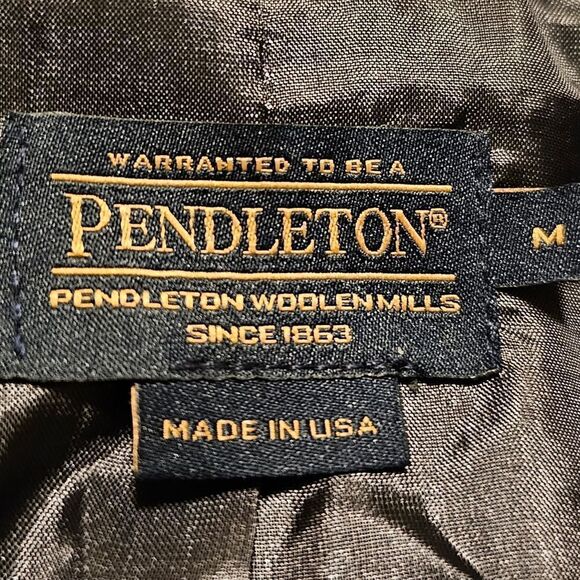 PENDLETON Plaid Virgin Wool Jacket - Size Medium - Picture 6 of 7